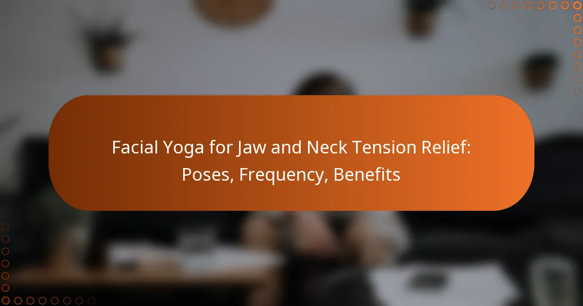 Facial Yoga for Jaw and Neck Tension Relief: Poses, Frequency, Benefits